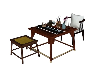 新中式中式茶几 茶几 茶台 方几 新中式茶台