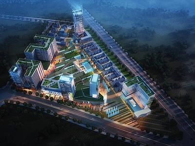 现代商场外观 现代城市商业综合