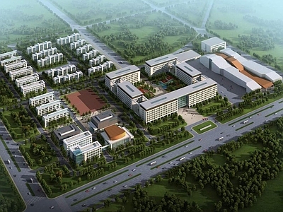 现代其他办公空间 办公地块 办公园区
