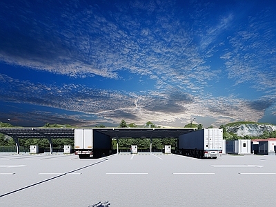 现代其他工业建筑 充电桩 充电站