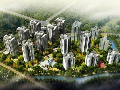 现代高层住宅 现代高层商业住宅