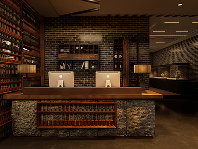 新中式火锅店 山西菜主题餐厅 晋菜主题餐厅前台 山西陈醋主题前台 新中式火锅店前台 新中式网红餐厅前