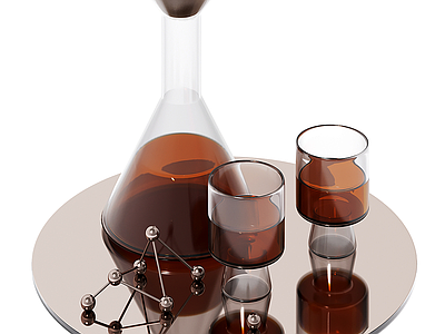 酒水食物 酒 酒瓶 酒杯 茶水 托盘