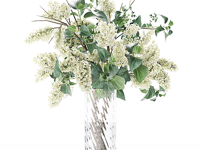 现代北欧花艺 花瓶 花艺 花束 紫丁香 丁香花束