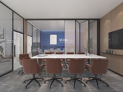 现代会议室 会议室玻璃隔断 多功能会议室 办公会议室 培训会议室 小型会议室