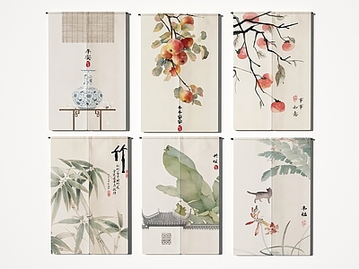 新中式中式窗帘 帘子门帘半帘遮挡 门帘 布帘 浴帘