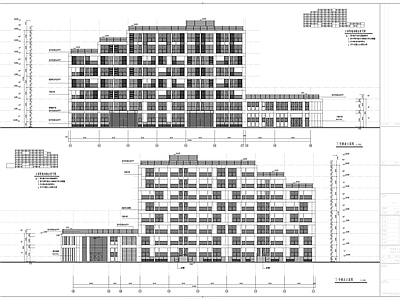 现代酒店建筑 八层酒店式公寓 施工图