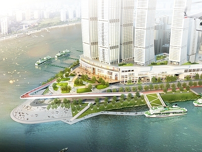 城市规划 重庆两江四岸规划 总平面图 施工图