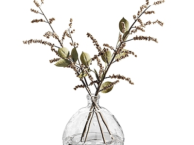 现代极简花艺 花瓶 花艺 枝条 花枝