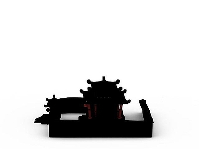 现代其他景观小品 游戏场景配件