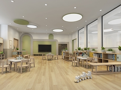 现代幼儿园 幼儿园教室 幼儿园活动教室 班级教室