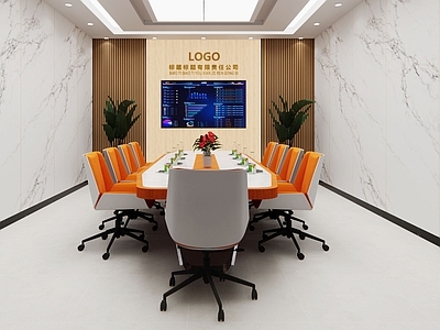 现代简约会议桌 现代会议桌 异形会议桌 企业会议室 活力会议室 清新会议室