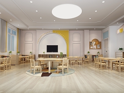 简欧幼儿园 幼儿园教室 幼儿园活动教室 班级教室