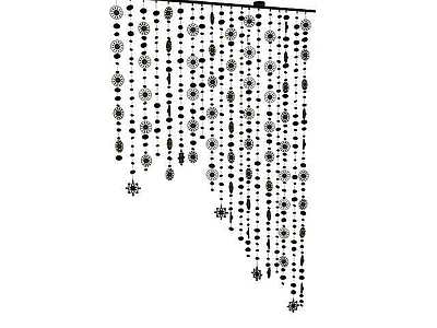 现代水晶帘
