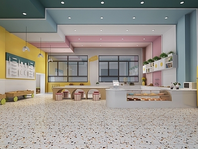 现代幼儿园 幼儿园烘焙教室 儿童厨房