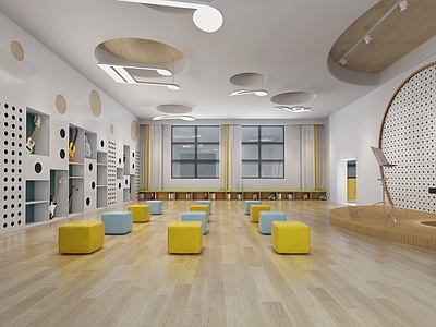 现代幼儿园 幼儿园音乐教室 幼儿园多功能厅 多媒体教室
