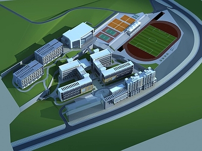 现代学校外观 现代学校