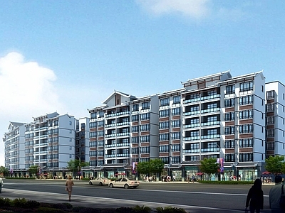 中式高层住宅 中式多层商业住宅