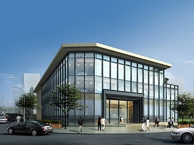 现代车站外观 现代汽车4S店建