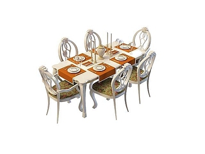 欧式古典欧式餐桌椅组合
