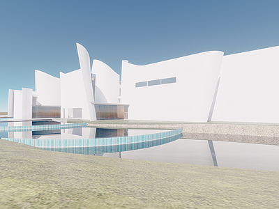 现代展览馆建筑 展览馆