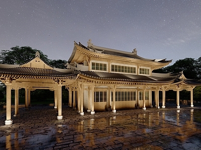 中式其他景观小建筑 古代阁楼建筑