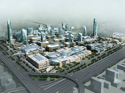 现代商场外观 现代城市综合体