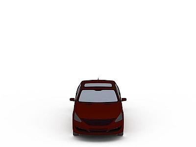 现代汽车 红色小汽车