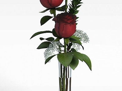 现代佛龛 玫瑰插花