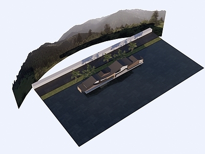 中式风格建筑 坡屋顶 特色建筑 水乡小镇