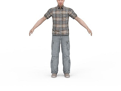 现代男装模特