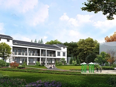 现代办公楼 养老院建筑