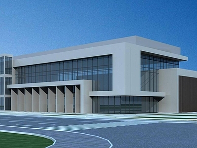 现代厂房 食堂建筑