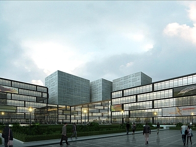 现代展览馆建筑 辽宁市档案馆