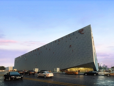 现代图书馆建筑 辽宁省图书馆 平立剖全套图纸 施工图