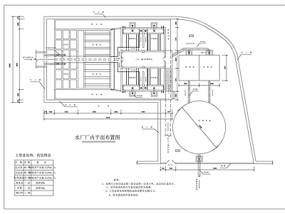 水处理 某水厂图 施工图