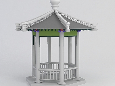 现代公园凉亭