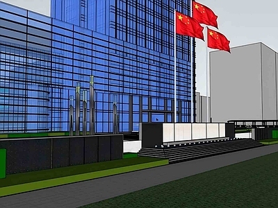 现代办公景观 公司CBD景观