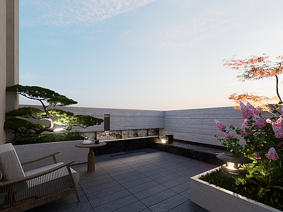 现代屋顶花园 WUDING 屋顶花园 露台景观 小景观 现代花园