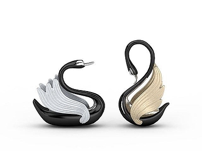 现代天鹅装饰品