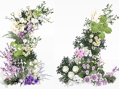 现代工业花艺 艺术花艺摆件