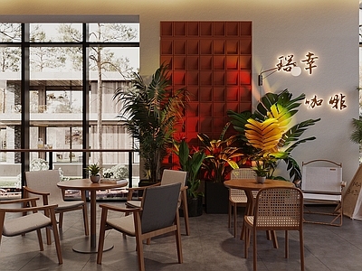 原木咖啡厅 咖啡店景观小品 咖啡店餐桌椅 咖啡店休闲椅 侘寂风咖啡厅 咖啡桌椅