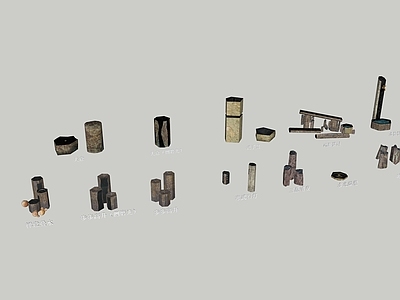 新中式中式庭院小品 水景小品合集