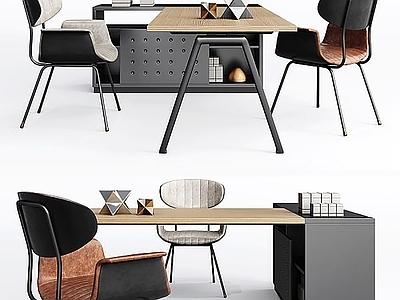 现代简约办公桌椅 办公桌椅组合