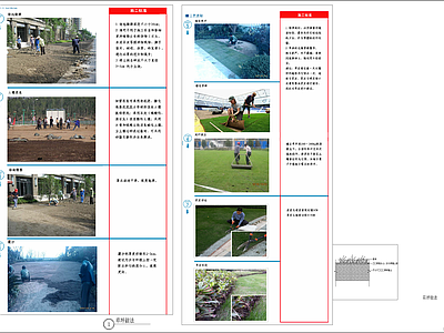 现代综合植物图库 草坪做法详图 施工图