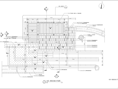 现代廊架 廊架区详图 钢结构廊架 施工图