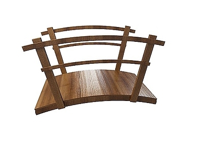 现代其他景观小品 木桥