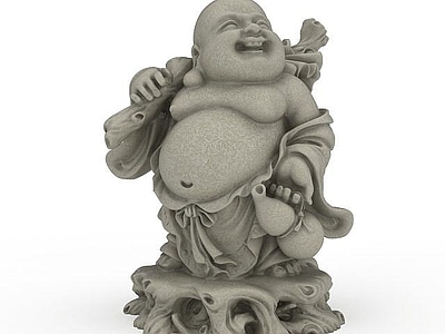现代其他景观小品 弥勒佛像
