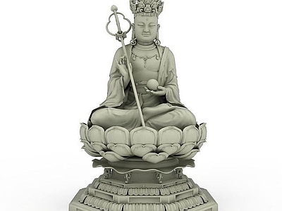 现代其他景观小品 菩萨佛像