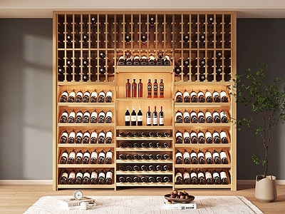 原木酒柜 酒柜设计 酒柜 红酒柜